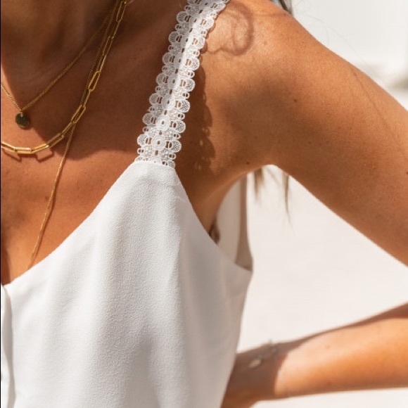 Tops - White Paul Tank Top NWOT